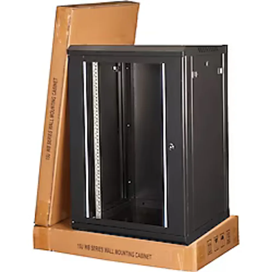 Lande 15u 19" Duvar Tipi Rack Kabinet Genişlik: 600 Mm Derinlik: 450 Mm Siyah Demonte