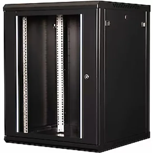 Lande - 15u 19" Duvar Tipi Rack Kabinet Genişlik: 600 Mm Derinlik: 600 Mm Siyah