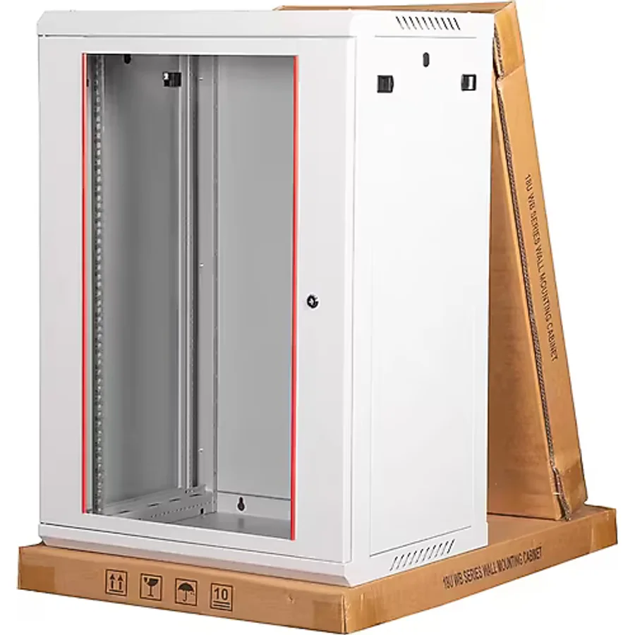 Lande - 18u 19" Duvar Tipi Rack Kabinet Genişlik: 600 Mm Derinlik: 450 Mm Açık Gri Demonte