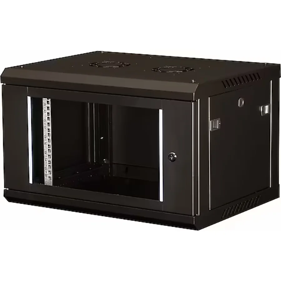 Lande 6u 19" Duvar Tipi Rack Kabinet Genişlik: 600 Mm Derinlik: 450 Mm Siyah
