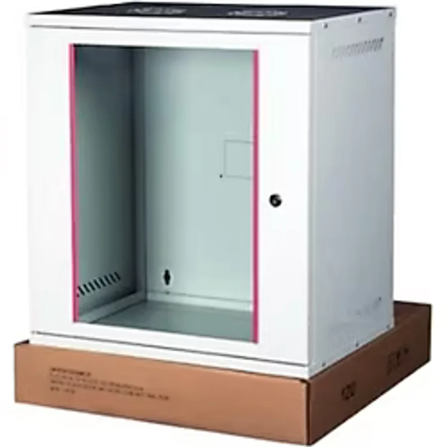 Lande LN-STB12U5440LG 12U 540x400 Ön Tek Cam Kapak Duvar Tip Boş Demonte Kabinet