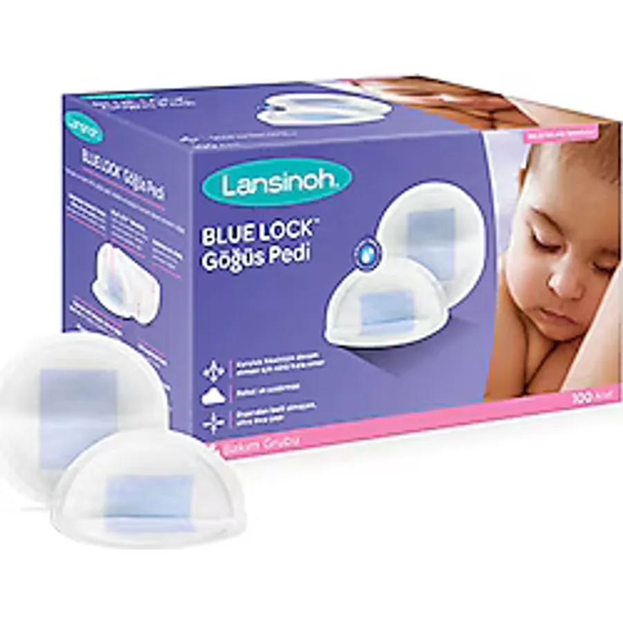 Lansinoh Blue Lock 100'lü Göğüs Pedi