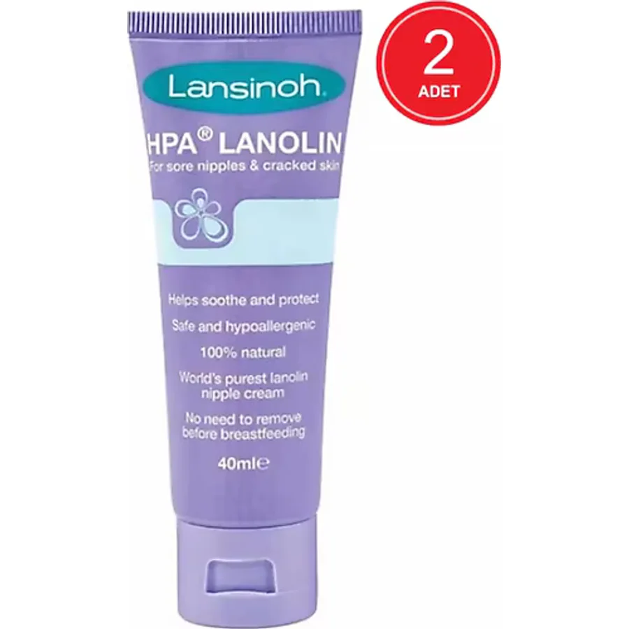 Lansinoh Lanolin HPA Göğüs Ucu Kremi 40 ml 2 Adet