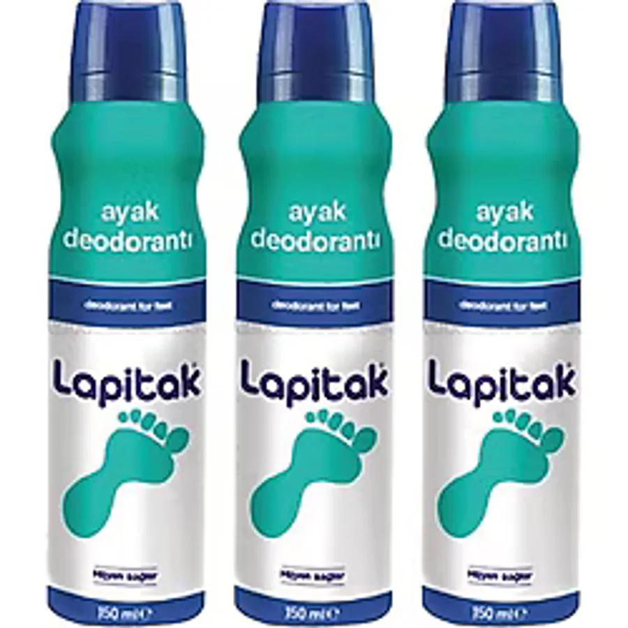 Lapitak Ayak Deodorantı 150 ml 3 Adet