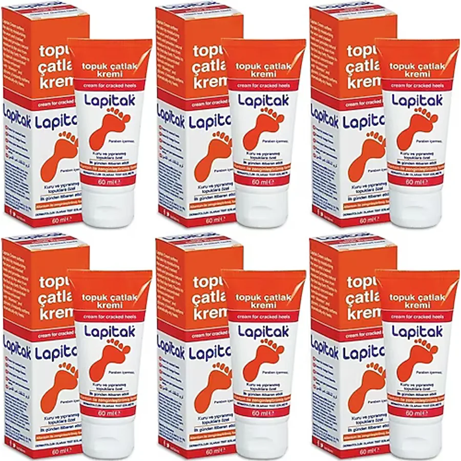 Lapitak Topuk Çatlak Kremi 60 ml 6 Adet