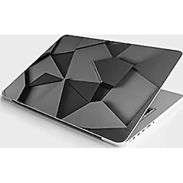 Laptop Sticker Bilgisayar Notebook PC Kaplama Etiketi Gri Tangram