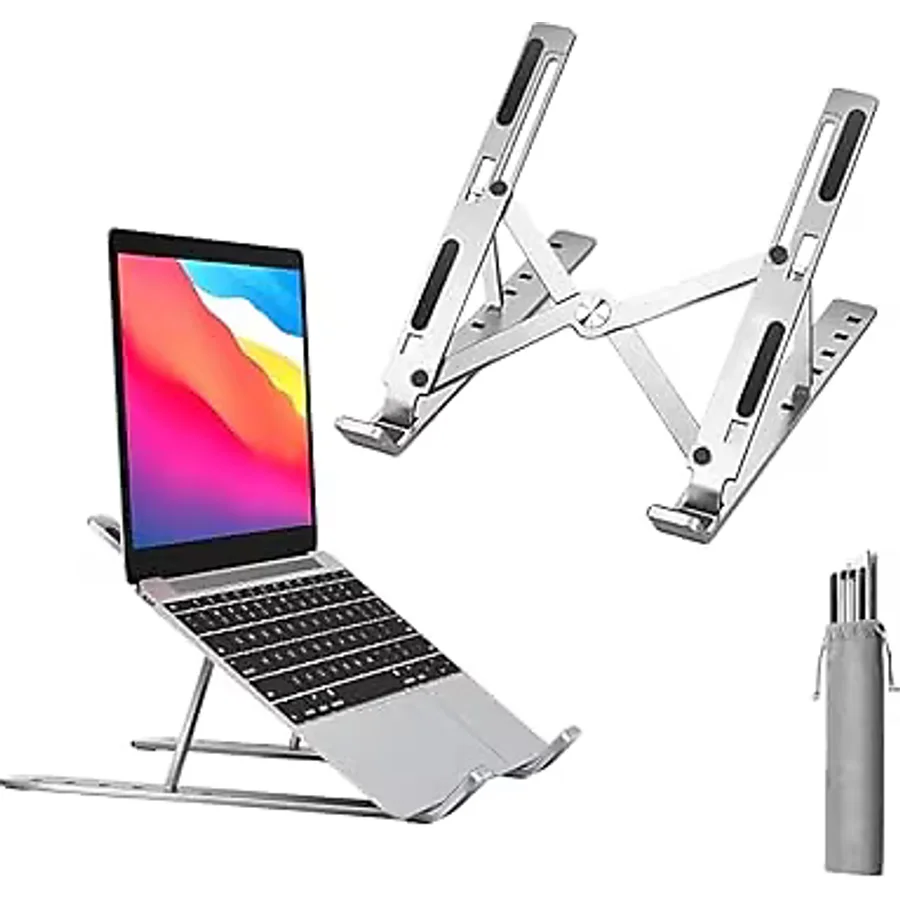 Laptop Yükseltici Stand Ayarlanabilir Macbook Notebook Tablet Altlık Metal Dizüstü Bilgisayar Tutucu