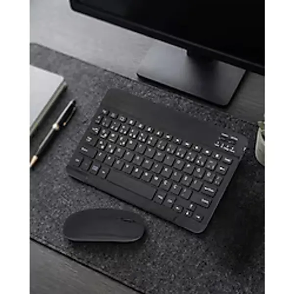 Laraheiser Bluetooth Klavye Mouse Seti Taşınabilir Wireless Bilgisayar Aksesuarı - Renkli