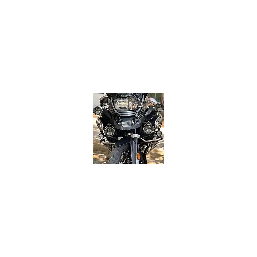 Larskas Parlak LED Motosiklet Farı, 4 Aydınlatma Modu, Güvenli Sürüş İçin