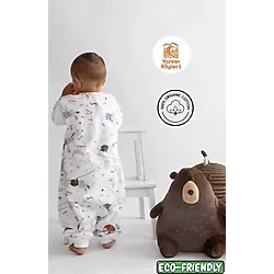 Las Vivas Kids Kışlık Pamuklu Pazen Uyku Tulumu , 1 Tog Organik Çocuk Ve Bebek Uyku Tulumu, Kolsuz Unisex Tulum