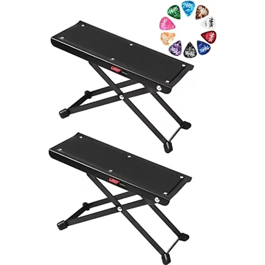 Lastvoice GS-03X 2Lİ SET Gitar Ayaklığı Ayak Sehpası 5 Kademe Pena Hediye (Metal Sağlam Ayaklar)