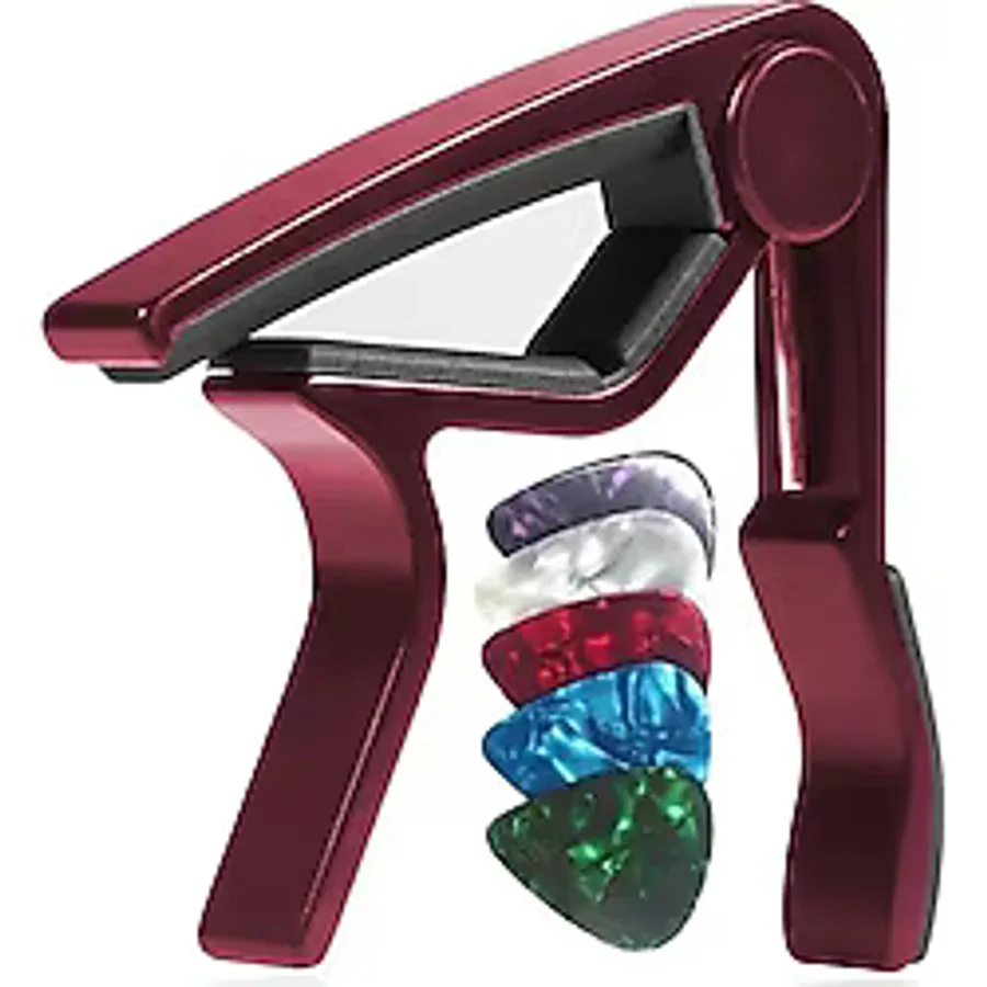 Lastvoice LCT-90RD Gitar Capo Metal Kapo Kaliteli Pena Hediye