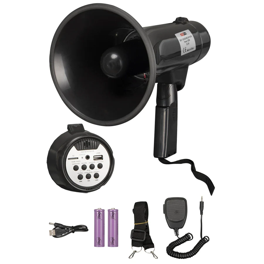 Lastvoice Mgf-120usb-bt Mayklı Askılı El Megafon 120 Watt (ŞARJLI BLUETOOTH USB SİREN KAYIT)