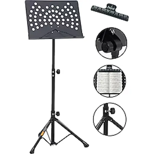 Lastvoice Nt-109 Pro Şef Tipi Büyük Boy Yüksek Kaliteli Nota Sehpası Standı Seti