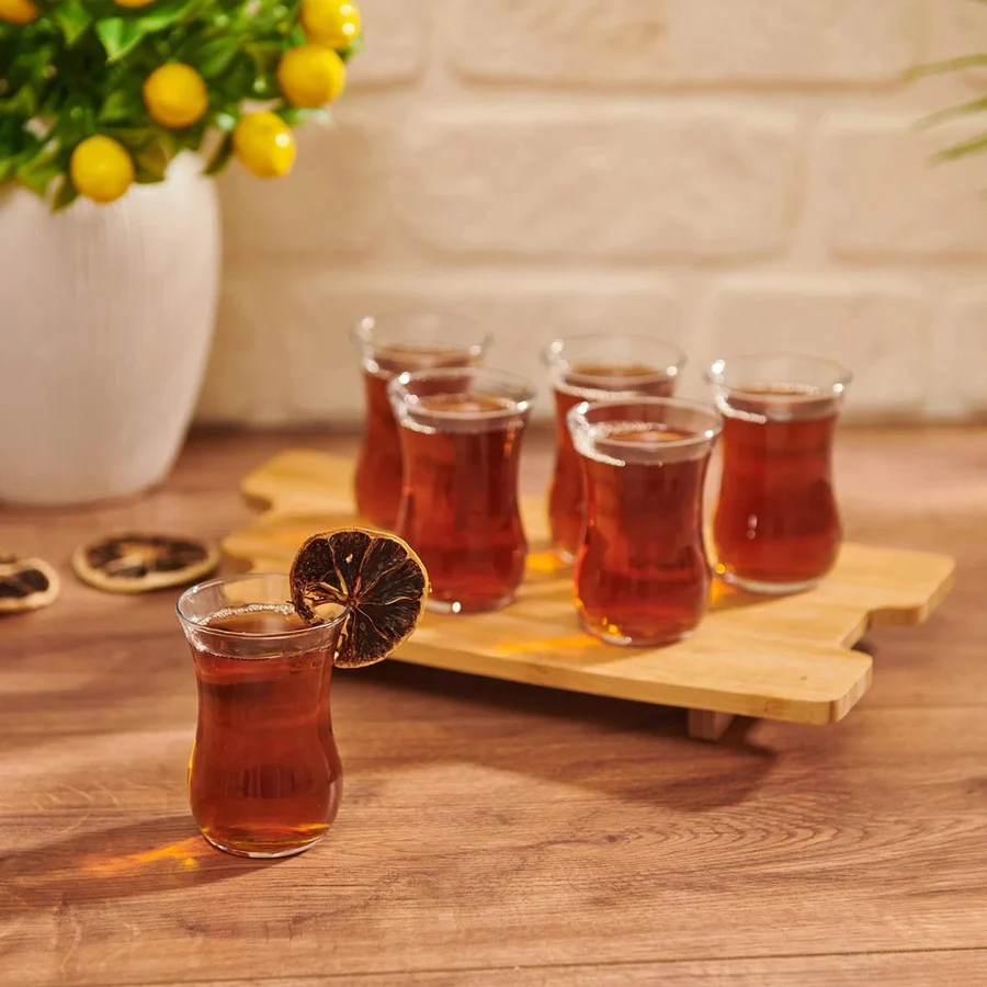 Lav Optikli Klasik Çay Bardağı 72 Parça Çay Bardak