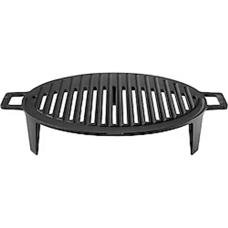 Lava 37 cm Kulplu Yuvarlak Döküm Mangal Izgarası