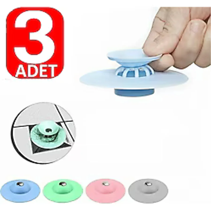 Lavabo Küvet Tıkacı Mutfak Banyo Gider Tıpası Kapağı Tıkaç Süzgeç