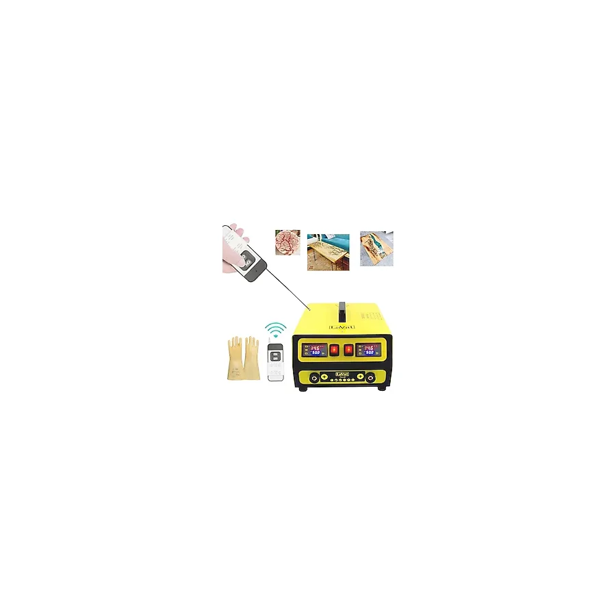 Lavat Lichtenberg, Ahşap Yakma Makinesi, Spark Pro, Uzaktan Kumandalı, izole Eldiven,