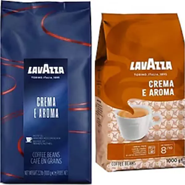 Lavazza Espresso Crema Çekirdek Aroma 1 kg + Lavazza E Crema Aroma 1 kg - 2 kg - Moka Pot