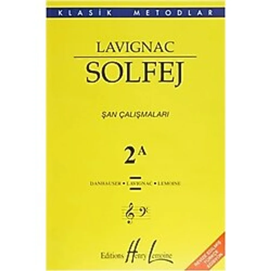 Lavignac Solfej 2A - Şan Çalışmaları - Porte Müzik Eğitim Yayınları