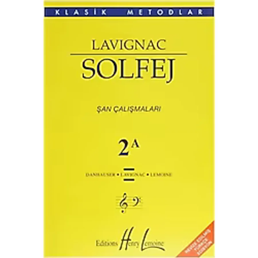 Lavignac Solfej 2A - Şan Çalışmaları - Porte Müzik Eğitim Yayınları