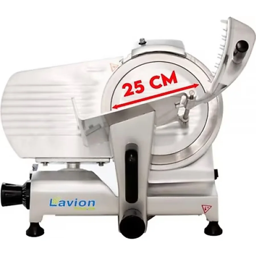 Lavion 25 Cm Salam Sosis Kesme Dilimleme Makinesi Büfe Restoran Tipi Salam Kesme Makinesi