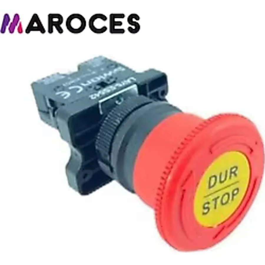 LAY5-ES542 22mm Acil-Stop Bas-Çevir 40mm
