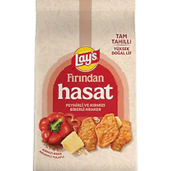 Lays Fırından Hasat Peynirli ve Kırmızı Biberli Kraker 70 gr