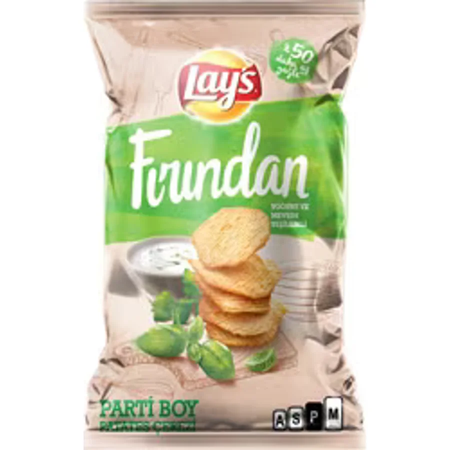 Lays Fırından Yoğurtlu ve Mevsim Yeşillikli Parti Boy Cips 134 gr