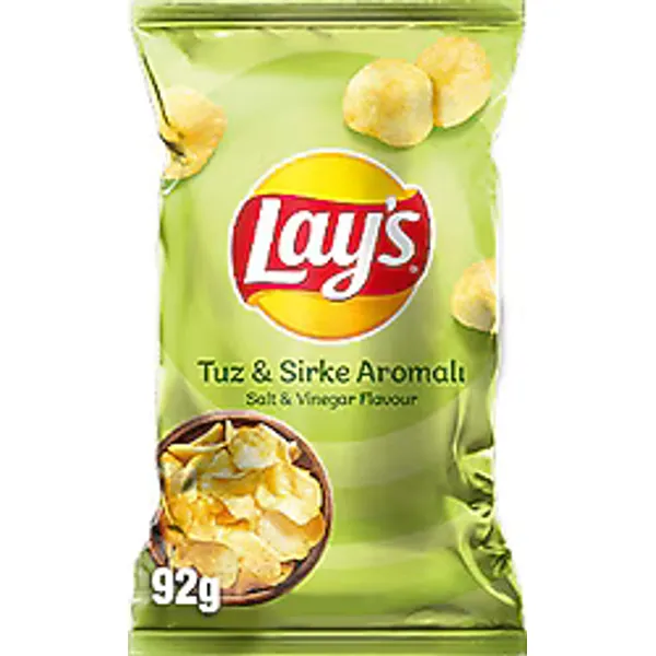 Lays Tuz ve Sirke Aromalı Patates Cipsi 92 gr