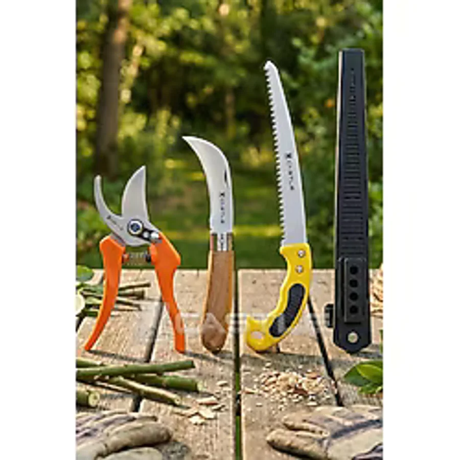 Lazbisa LZ-K16 Budama Makası Budama Testeresi ve Aşı Çakısı Bıçağı 3 Lü Set