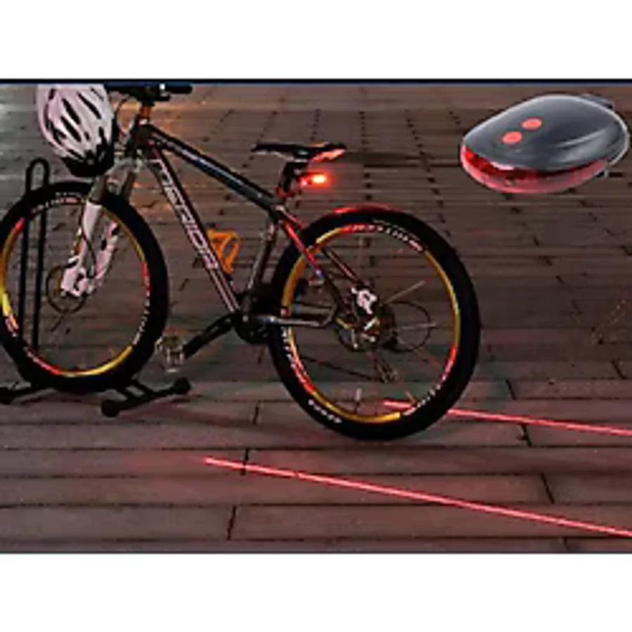 Lazer Güvenlik Şeritli Bisiklet Stop Lambası