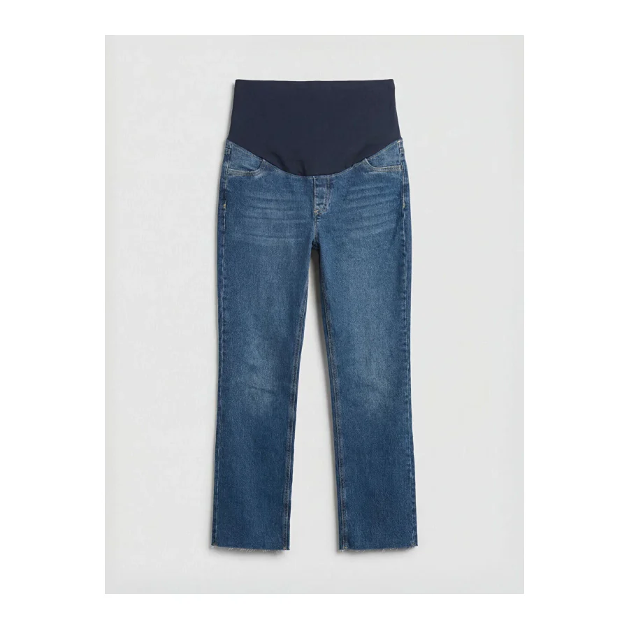 LC Waikiki Çelebi Store'dan Kaliteli Parçalar Karın Panelli Straight Fit Hamile Jean Pantolon