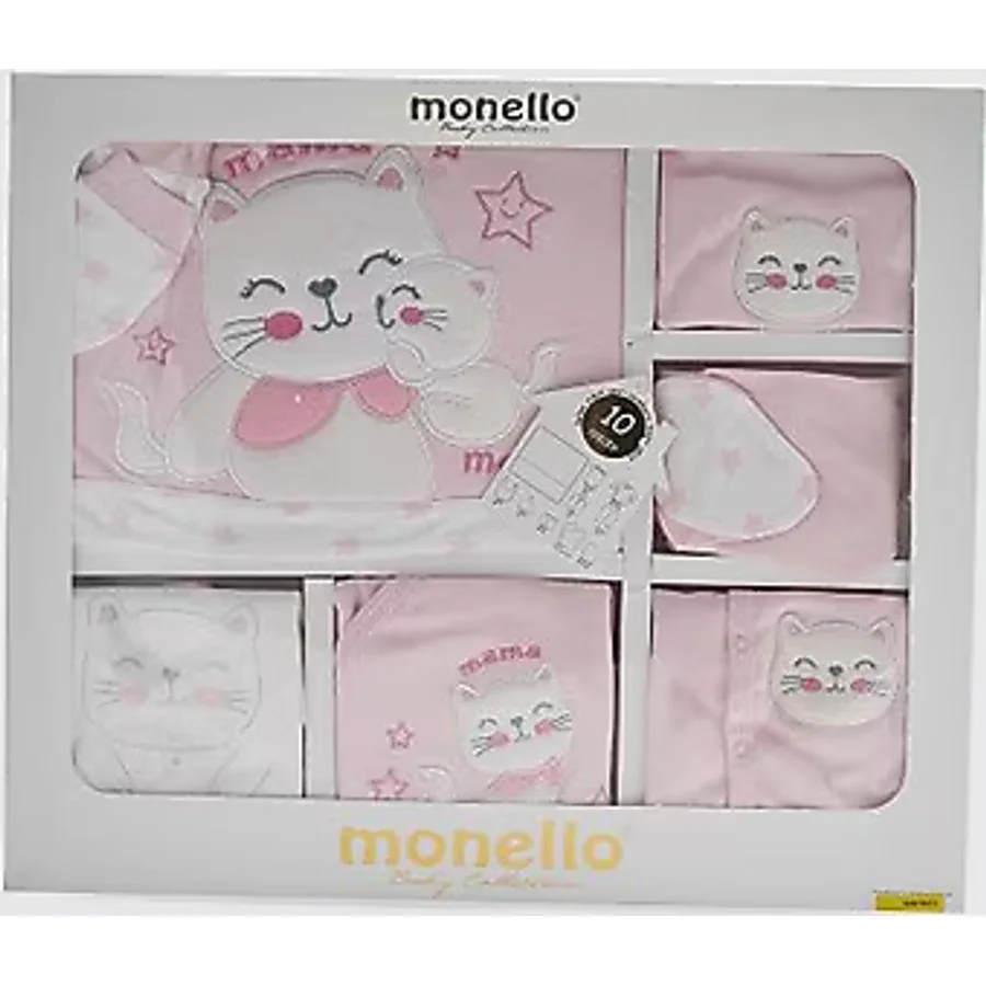 LC Waikiki Pamuklu Kız Bebek Kutulu Hastane Çıkış Seti - 1 - 3 Ay - Pembe