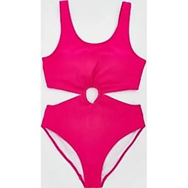 LC Waikiki UV Korumalı Kız Çocuk Mayokini - Pembe - 5-6 Yaş