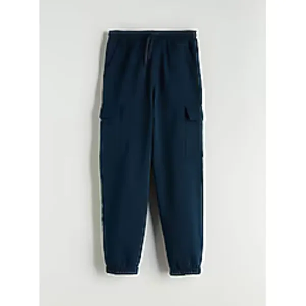 Lc Waikiki Yeni Sezon Beli Lastikli Erkek Çocuk Kargo Jogger Pantolon - Lacivert - 12 - 13 Yaş