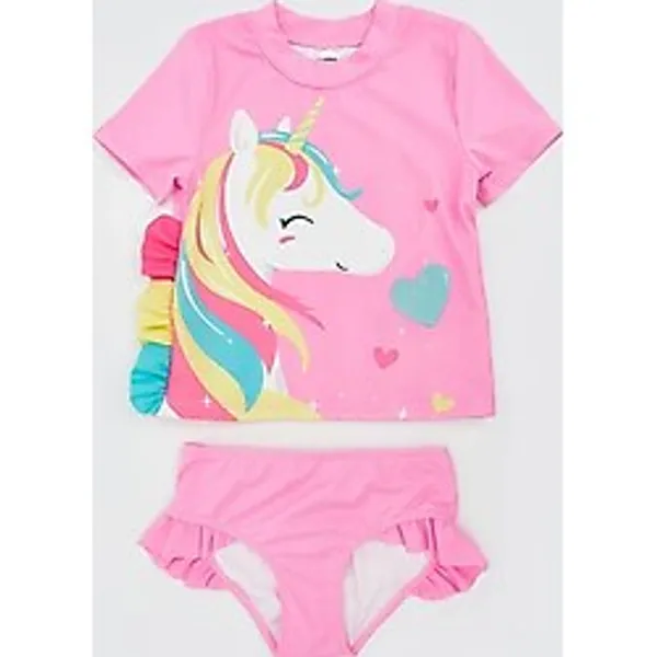 Lcw Kids Lila Baskılı Kız Çocuk Bikini Takım