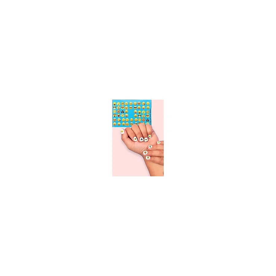 Le Mabelle Çok Renkli Emoji Kız Çocuk Tırnak Sticker