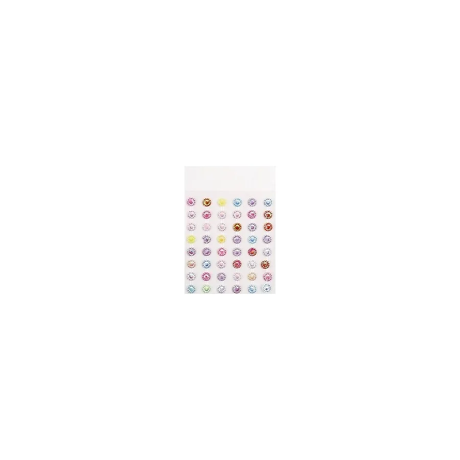 Le Mabelle Çok Renkli Parlak Taşlı Yüz ve Tırnak Sticker