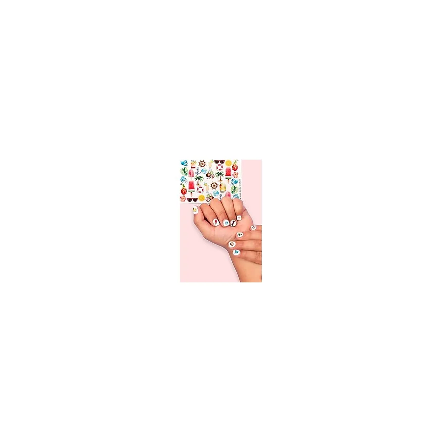 Le Mabelle Çok Renkli Yaz Kız Çocuk Tırnak Sticker