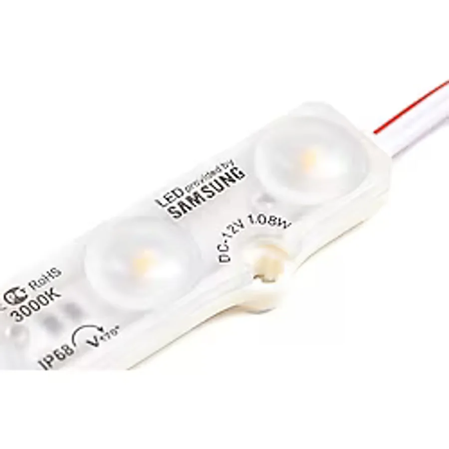 Leaf Shop Adet Beyaz 10000K Samsung Modül LED Mercekli 12V 1.08 Watt, Beyaz ve Günışığı Renk Seçeneği, Tabela, Akvaryum, Vitrin Uygulama