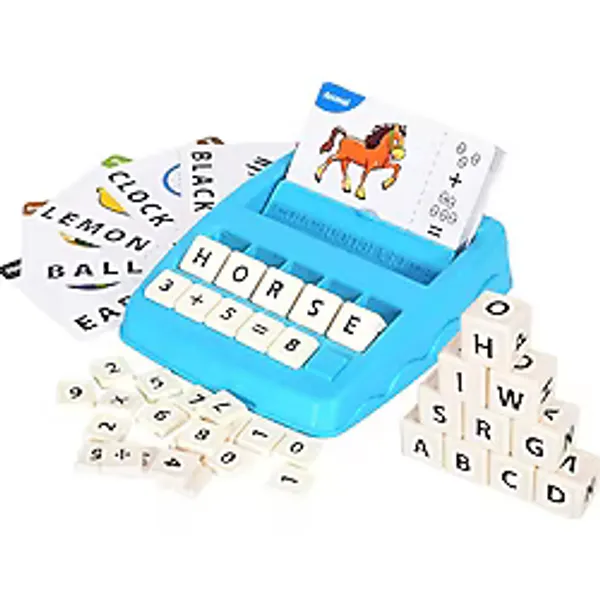 Learning Fun 32 Kartlı Kelime ve Matematik Oyun Seti 2si1 Arada Eğitici Oyuncak