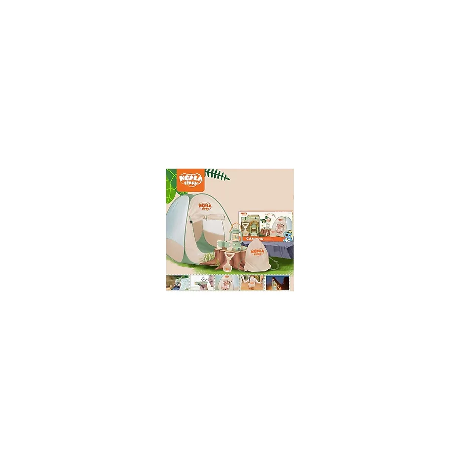 Learning Fun 6 Parçalı Işıklı Çadırlı Kamp Eşyaları Seti Oyuncak Oyun Seti Çocuk Oyun Çadırı