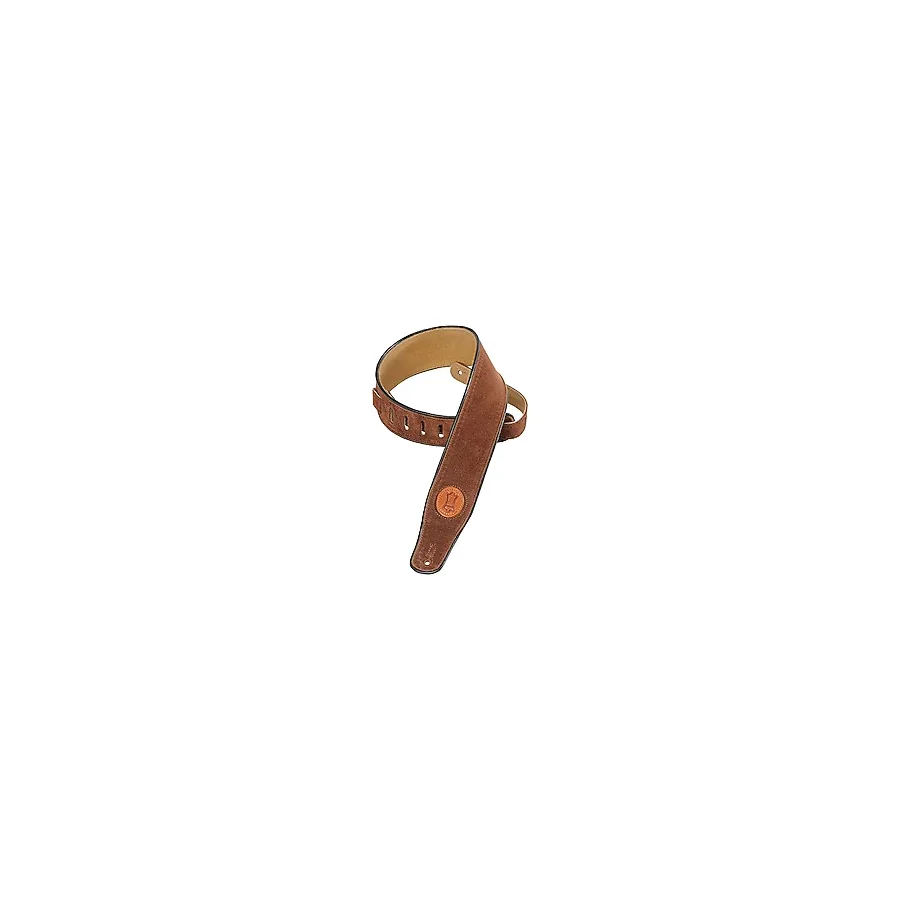 Leathers Suede Leather Guitar Strap,Brown