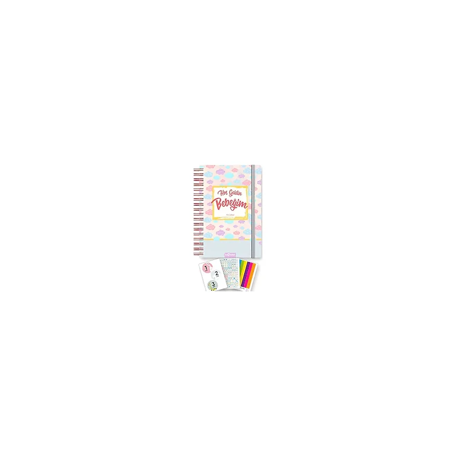 LeColor Bebek Anı Defteri ve Hamile Albümü Pembe + Sticker