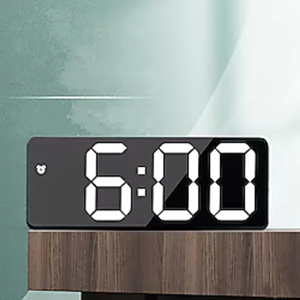 Led Ayna Dijital Masa Saati,elektronik Çalar Saat,takvim Termomtre