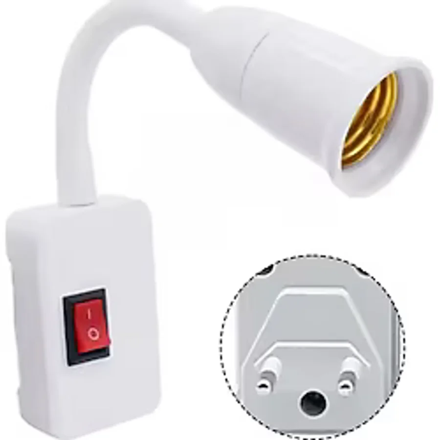 Ledx Dy-105 Prizi E27 Duya Dünüştürücü Açma Kapama Anahtarlı Oynar Başlıklı Duy