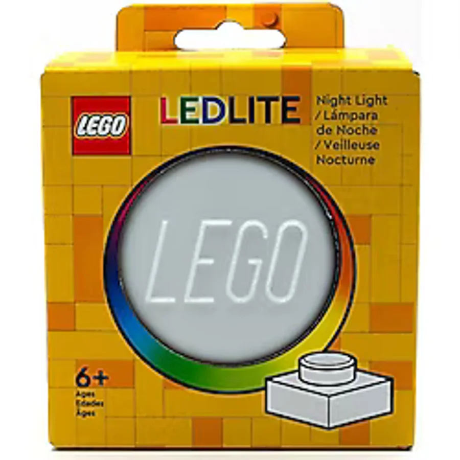 LEGO Gece ve Masa Lambası 1x1 Plaka Silikon Malzeme 6 Yaş ve Üstü İçin Eğlenceli Hediye - Beyaz