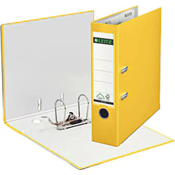 Leitz 1010 Sarı Plastik Geniş Klasör
