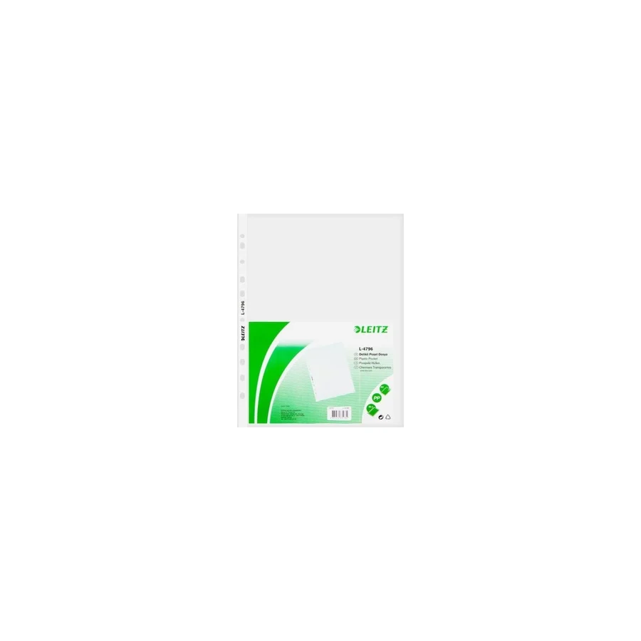 Leitz A4 Poşet Dosya 11 Delikli 100 x 10'lu